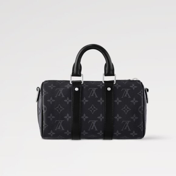Louis Vuitton Keepall Bandoulière 25 Monogram Eclipse Reverse Canvas - Picture 3 of 16